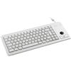 CHERRY G84-4400, Tastiera Compatta con Trackball, Layout per la Germania (QWERTZ), Cablate (Connessione PS/2), 2 Tasti Mouse, Switch Meccanici CHERRY ML, Grigio