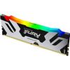 Kingston Fury Renegade Nero RGB XMP 32GB 7200MT/s DDR5 CL38 DIMM Desktop Gaming Memory (Kit da 2) - KF572C38RSAK2-32