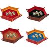 URAQT 4 Pezzi Tavola per Dadi PU e Velluto, Dadi Esagonale Vassoio Pieghevole, Vassoio per Dadi a Doppia Faccia per Dungeons And Dragons Gioco D & D RPG Dadi e Altri Giochi da Tavolo