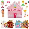 meqbem Pantaworlds | Libro Montessori Interattivo per Bambini 0-1-2-3-4-5 Anni My Small Room, Libro Sensoriale, Gioco Educativo | Idea Regalo Bambini | Certificato CE | Casa Bambole