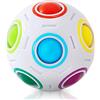 Vdealen Magic Rainbow Ball Palla Magica Palla Antistress Puzzle Arcobaleno Magico Palla da Gioco Giocattoli per Bambini Adolescenti e Adulti Rompicapo per Lo Sviluppo di Abilità