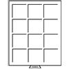 Leuchtturm 331404 MB Coin Box 64 x 64 mm - Scomparti Quadrati per Monete, medaglie, US 2 x 2 Holder, 10 SFR - Colore Fumo