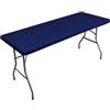 Morbuy Tovaglia Rettangolare con Bordo Elastico, Copritavolo Rettangolare con Elastico Tovaglie Esterno Antimacchia per Giardino, Picnic e Feste (153x76cm,Blu Marino)