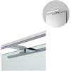 Avilia Lampada LED per Specchio Bagno 5W 240V - Illuminazione Ottimale Applique LED, Design Cromato Universale, Piatta