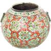 DRW Vaso rotondo in metallo decorato in multicolore 40x40x35 cm