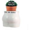Boxer Gifts Like Big Buds - Vaso per piante a forma di corpo | divertente e maleducato regalo per la casa, ceramica, bianco, taglia unica