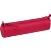 Clairefontaine 410162C -astuccio per la scuola rotondo fragola Ø5,5x22 cm in vero cuoio d'agnello I Articoli per la scuola I astuccio per matite colorate I astuccio per matite I portapenne