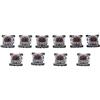 chenpaif 10Pcs 3 pin KeyCaps Brown Tastiera meccanica per tastiera Cherry MX