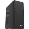 ADJ 200-00048 Case ATX Middle Tower con Alimentatore PSU 500W, PC Desktop Computer per Office USB 3.0/2.0, HD-Audio, Nero (Chassis HxDxW: 405x330x175 mm)