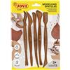 Jovi - Modellatori in plastica Skin 5, Ideali per Dare Forma alle tue creazioni con Argilla, Creta o plastilina, Spatole con Forme Diverse