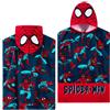Marvel Spiderman Asciugamani Bagno con Cappuccio Ragazzi Poncho Bambino Telo Mare Bambini (Rosso/Blu Spiderman, 6-9 Anni)