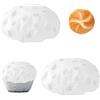 DAZZLUXE 2 pezzi copertura per impasto, rivestimento per paniere, copertura per alimenti, pellicola per pasta di plastica, copertura per lievito, copertura rotonda per il pane, forniture per la cucina (grigio)