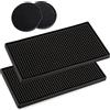 Dzxin Tappetino da Bar, 2 Pezzi Tappetini Barman 30 * 15 CM tappetini Bar con 2 Pezzi Sottobicchieri per Bar, Cucina, Caffetteria, Karaoke,Banconi
