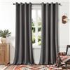 MIULEE Tende Oscuranti per Interni 2 Pezzi, Tenda Grigia Moderna per Soggiorno, Tenda Oscurante Finestra Camera da Letto Salotto, Tende Termiche Isolanti per Interni con Anelli, 2x 140x280 CM