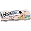 Nostromo - Tonno Leggero all'Olio Extravergine di Oliva e Olio di Semi di Lino. -60% di Grassi, 3 lattine da 60gr.