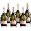 CANEVEL CASA CANEVEL CUVÈE ROSA EXTRA DRY | Vino Spumante Rosé Extra Dry| 6x750 ml | Confezione 6 bottiglie