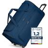 REDOLZ Articolo originale Duffle Essentials, blu navy, L (71 cm), Borsa da viaggio con ruote