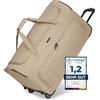 REDOLZ Articolo originale Duffle Essentials, beige., L (71 cm), Borsa da viaggio con ruote