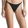 Calvin Klein Donna Slip Bikini Modellanti con Dettaglio ad Anello, Nero (Black), XS
