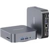 GEEKOM GT12 Mini PC Intel Core i7-12650H Processore(10 core, 16 thread, fino a 4,70GHz), DRR4 32GB 1TB SSD, Mini PC Windows 11 Pro, |Wi-Fi 6E |Bluetooth 5.2|USB4|8K