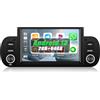 auometo [2+64G] Auometo Android 13 Autoradio con CarPlay/Android/Mirror Link per FIAT Panda 2013-2020, 6.2 TouchScreen Schermo Navigatore WiFi RDS FM USB Bluetooth