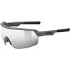 uvex sportstyle 227, occhiali sportivi unisex, privo di appannamenti, specchiato, grey matt/mirror silver, one size