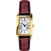 Sekonda Orologio classico da donna al quarzo con display analogico bianco e cinturino bordeaux 40337, Cinturino