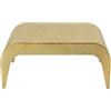 DRW Tavolino da caffè in Metallo Dorato 90 x 41 x 61 cm, Legno, Bianco Decape E Multicolore, Medidas: 90x40x90 cm