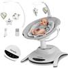 LIONELO 360 Sdraietta dondolo per neonato BELLA fino a 9 kg Altalena Eletrica con 12 Melodie, Telecomando, 5 velocità, Blocco, Regolazione dello schienale, Timer, Silenzioso