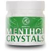 AROMATIKA trust the power of nature Cristalli di Mentolo 100g - Naturali - Lenitivi e Rinfrescanti - Cristalli di Mentolo per Aromaterapia - Cura della Pelle - Capelli e Corpo - Profumo e Inalazione di Menta - Bagni Vapore e Saune