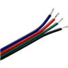 M LEDME Cavo elettrico 4 x 0,25 mm2 5A 1 metro per strisce Led RGB (venduto a metro) M LEDME