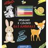 Pulce Disegno e coloro gli animali. Ediz. a colori. Con gessetti