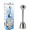 Uvori Der Eggsecutor, sguscia uovo, in acciaio inox di prima qualità, per risparmiare tempo, coneBook scaricabile per delle ricette alle uova irresistibili (lingua italiana non garantita)
