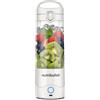 nutribullet Frullatore portatile in bianco - Potente lama di estrazione, tazza da 475 ml, coperchio da asporto, cavo di ricarica USB-C e guida utente - Offre oltre 15 cicli di miscelazione - Frullati