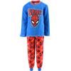 Marvel Spiderman Pigiama per Ragazzi, T-Shirt e Pantaloni Lunghi Set 2 Pezzi per Ragazzo, Pigiama in Morbido Pile Rosso Design Spiderman, Pigiama Regalo per Bambino | Taglia 3 Anni - Rosso