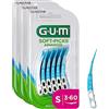 GUM SOFT-PICKS ADVANCED Scovolini Interdentali in Gomma/Per Rimuovere Placca e Residui di Cibo/Raggiunge facilmente anche i denti posterior S - [3x60]