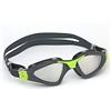 Aqua Sphere Aquasphere Kayenne Occhialini da Nuoto, Lenti a Specchio, Grigio/Lime