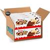 CAIYA 8X Ferrero Kinder Cards Biscotto a Cialda con Ripieno Cremoso al Latte e Cacao Confezione da 5 Astucci 128g [CAIYA® BOX da 8 Confezioni]