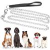 EXIN DEHCEN Guinzaglio per Cani Catena In Metallo, Lungo 180 cm Resistente Catena Strozzatura in Metallo Cani con Morbida Impugnatura Imbottita, Guinzaglio per Cani Catena per Cani di Taglia Media e Grande