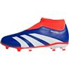 adidas Predator League Laceless Football Boots Firm Ground, Scarpe da Calcio, Lucid Blue/Cloud White/Solar Red, 29 EU