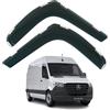 ClimAir Deflettori D'aria In Vetro Acrilico Per Mercedes Sprinter 2018- – Grigio, Montaggio Nei Finestrini