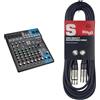 Yamaha MG10XU Mixer Audio - Console di Mixaggio Compatta con 10 Canali d'Ingresso e Preamplificatori Microfonici D-PRE & Stagg Cavo da microfono a mixer SMC6 da 6 metri XLR (m) -XLR (f), nero