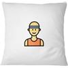 Bona Basics Federa Decorativa, Poliestere, Bianco, 60 x 60 cm