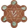 FINGERINSPIRE Griglia in Cristallo di Legno Diametro 25.4cm Esagonale Cubo di Metatron Kit Energetico per Rituali di Stregoneria Decor