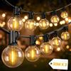 Yuucio 60M Catena Luminosa Esterno, LED Catena Luci Stringa Giardino 100+2 LED Lampadine IP45 Impermeabile Antivento Decorative per Cortili Pergole Balcone Festa Matrimonio 2700K Bianco Caldo