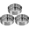 Qualsen Posacenere da Esterno in Acciaio Inox, 8 cm, 3 Pezzi