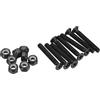 PATIKIL Skateboard Ferramenta Kit, 1.38 Montaggio Viti Complete Filettatura Bulloni Dadi Set per Long Board Incrociatore, Nero