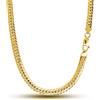 Dankadi Collana a spina di pesce serpente 6 mm in 925 argento, catena piatta Choker maglia serpentina 18-26 per uomo e donna