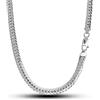 Dankadi Collana a spina di pesce serpente grande 6 mm in 925 argento, catena piatta Choker maglia serpentina 18 a 26 regalo di gioielli festa compleanno 45-65cm per uomo donna, 26, Argento sterling
