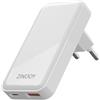 Zinooy Caricatore USB C, Caricatore Piatto a 2 Porte con Uscita PD da 20W, Spina USB C per iPhone 15/15 Pro 14 13 12 11 SE e Sumsung Galaxy, Dimensioni Ridotte per Qualsiasi Spazio Ristretto